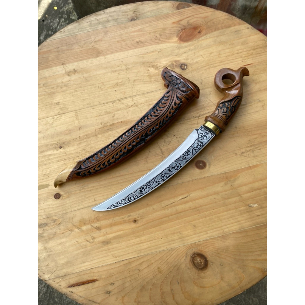 KBS OFFICIAL Pisau kuku Naga Batik Etching Baja Per