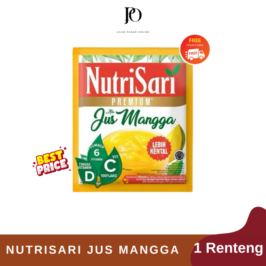 Nutrisari Premium Jus Mangga 1 Renceng - 10 pcs