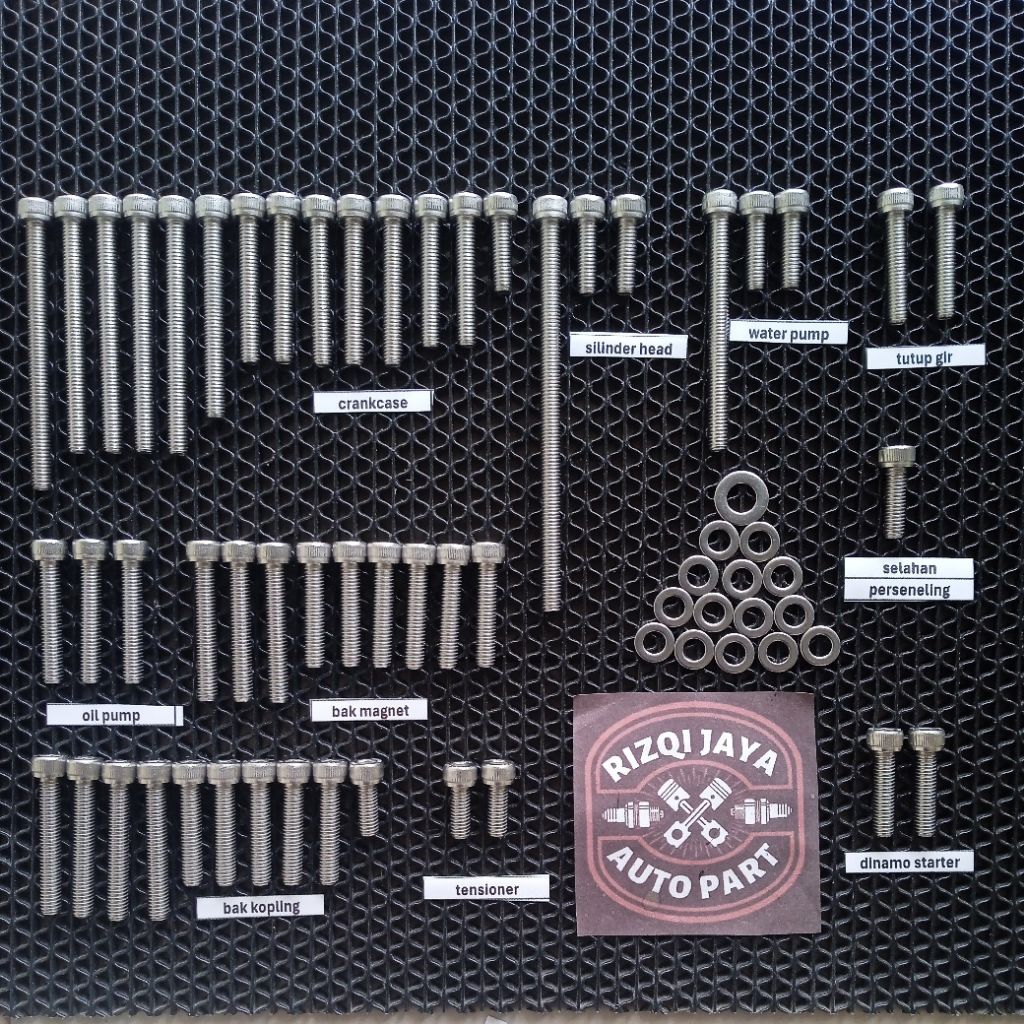 BAUT BLOK MESIN HONDA CBR 150R CBU FULLSET STAINLESS 304