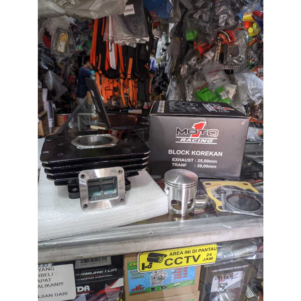 READY BLOK CYILINDER BLOCK BLOK MOTO1 MOTO1 RACING RX KING 62 MM SUDAH PORTING SET PISTON PAKING KLI