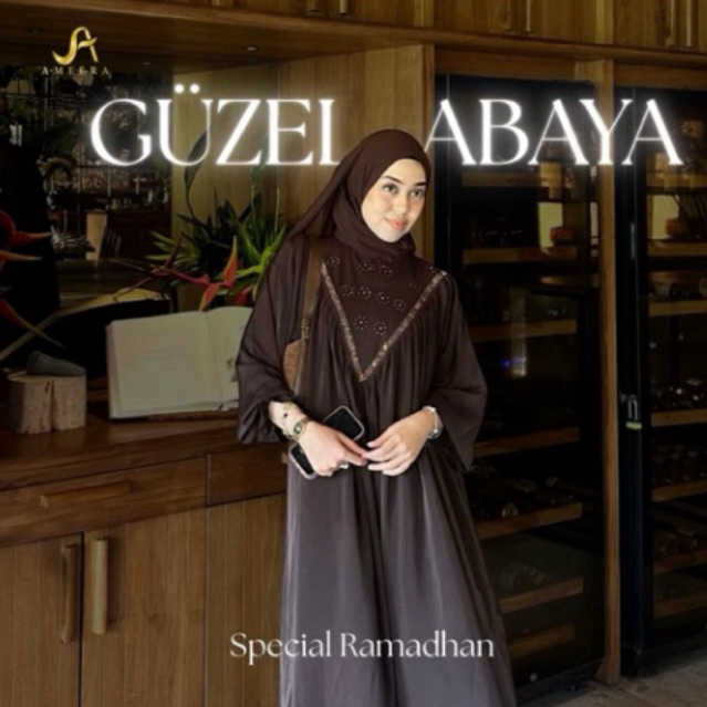READY GUZEL ABAYA SET PASHMINA by AMEERA MUSLIM GALLERY