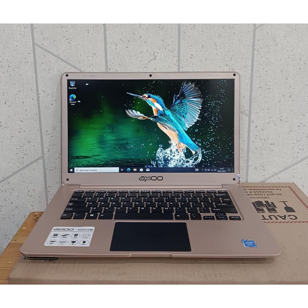 Laptop AXIOO MyBook 14H intel Celeron N3350 Ram 4Gb HDD 500GB FHD IPS FULL APLIKASI SIAP PAKAI Windo