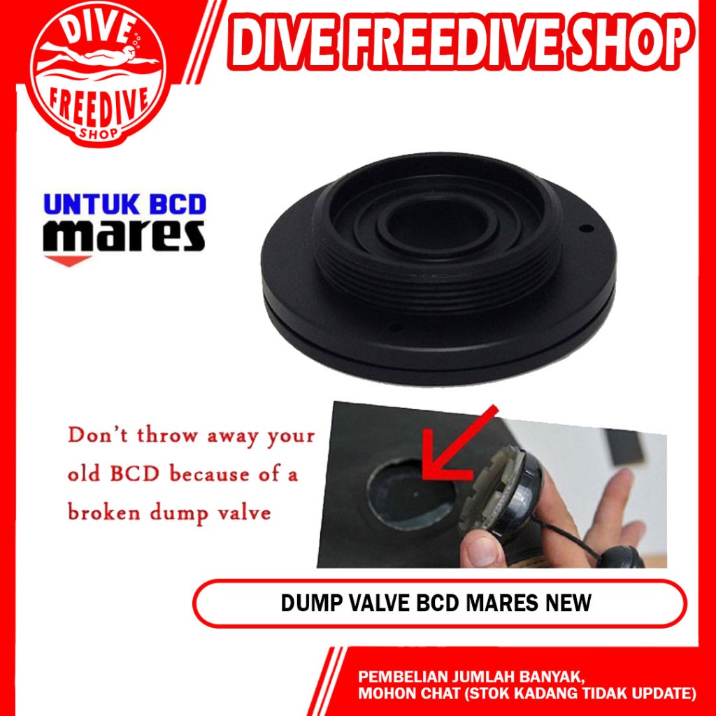 Service kit Mares BCD Dump Valve Spare Part New Version BC Selam Scuba Diving
