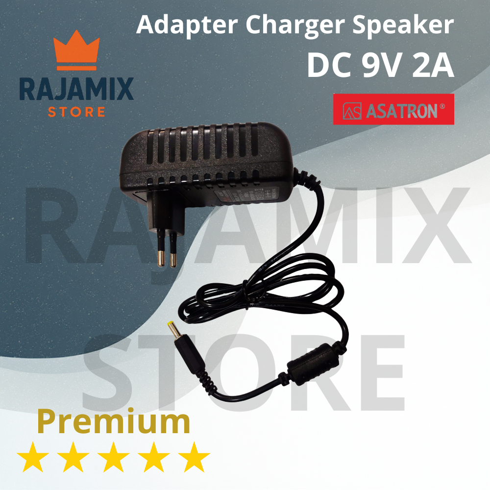 Adapter Charger Speaker Asatron DC 9V 2A M Premium – Power Supply Speaker Aktif 9 Volt 1A, 1.5A, 2A