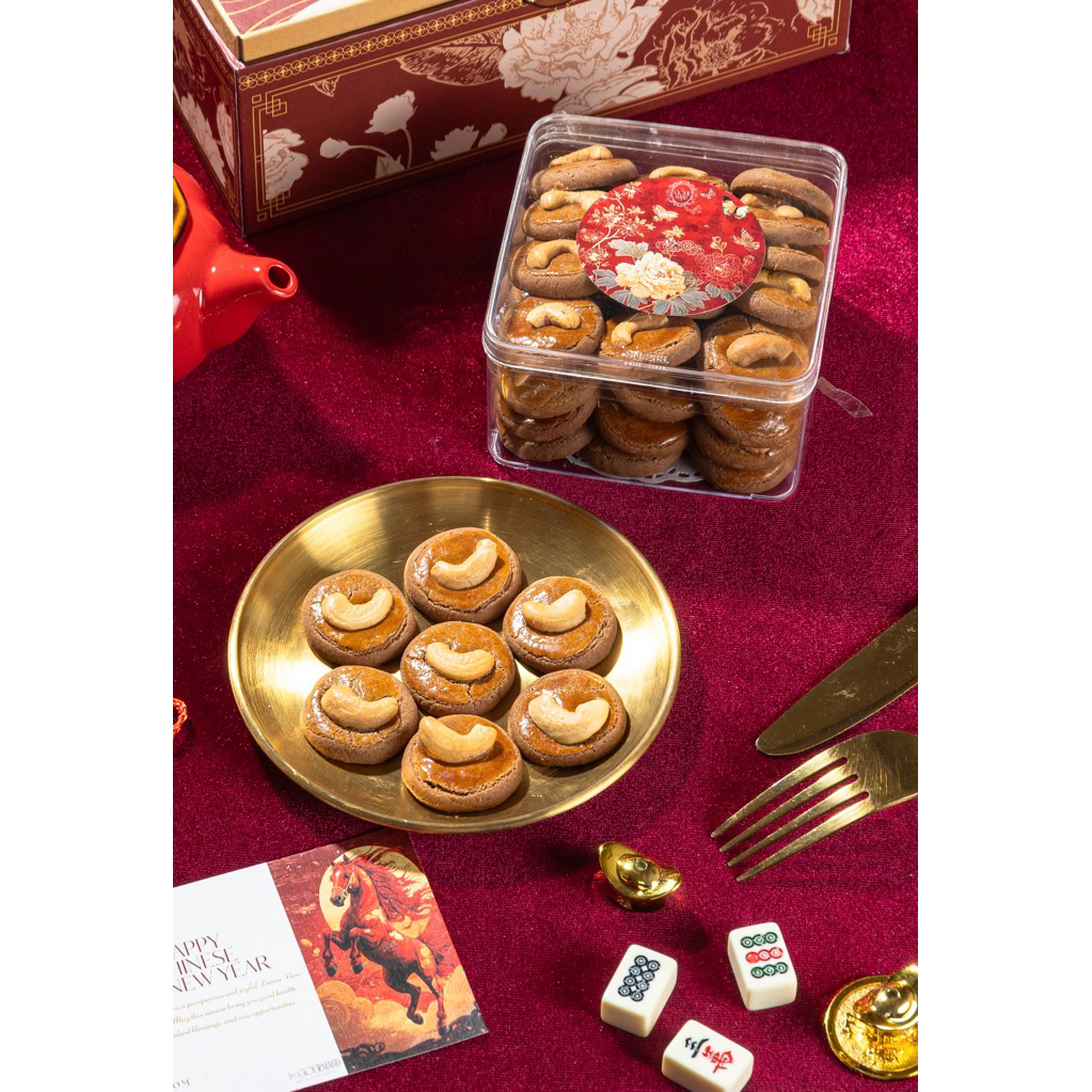 Le Gourmand Chocolate Cashew Spekuk Cookies/Spekuk Cookies/Speculaas Cookies/Cashew Cookies/Kue Keri