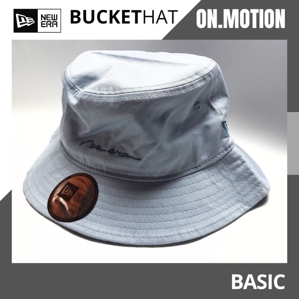 Basic Script NEW ERA ORIGINAL Biru BucketHat