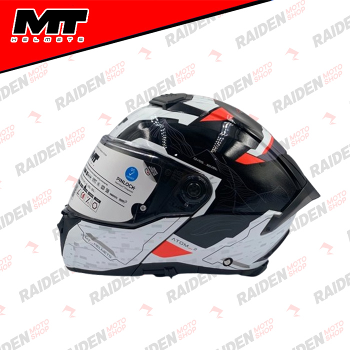 MT HELMETS Atom 2 SV Highland B5 Gloss Red Helmet