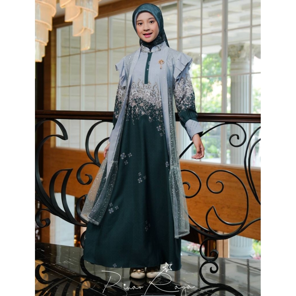 Gamis Girl Sarimbit Binar Raya Zamrud Series by Nararya Group
