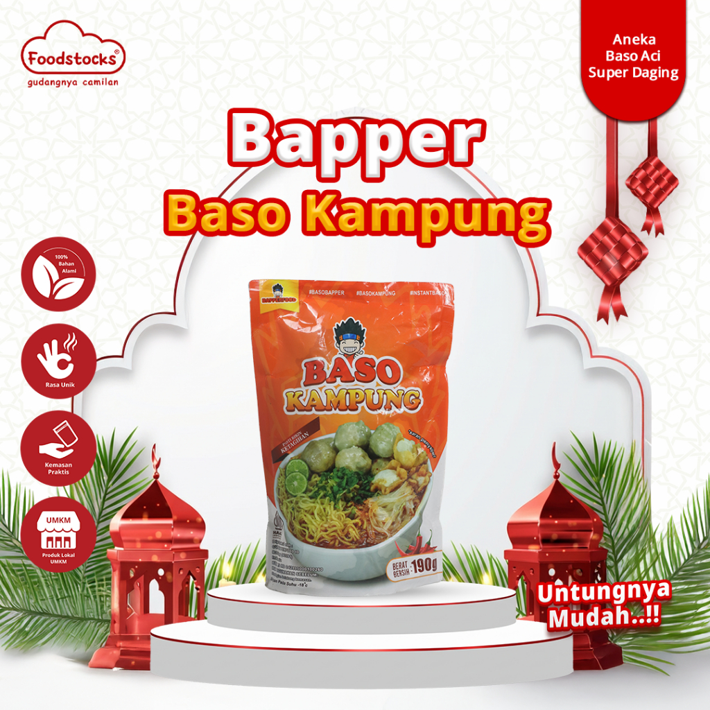 Bapper Food - Baso Kampung Komplit Extra Mie Kuning Khas Bandung
