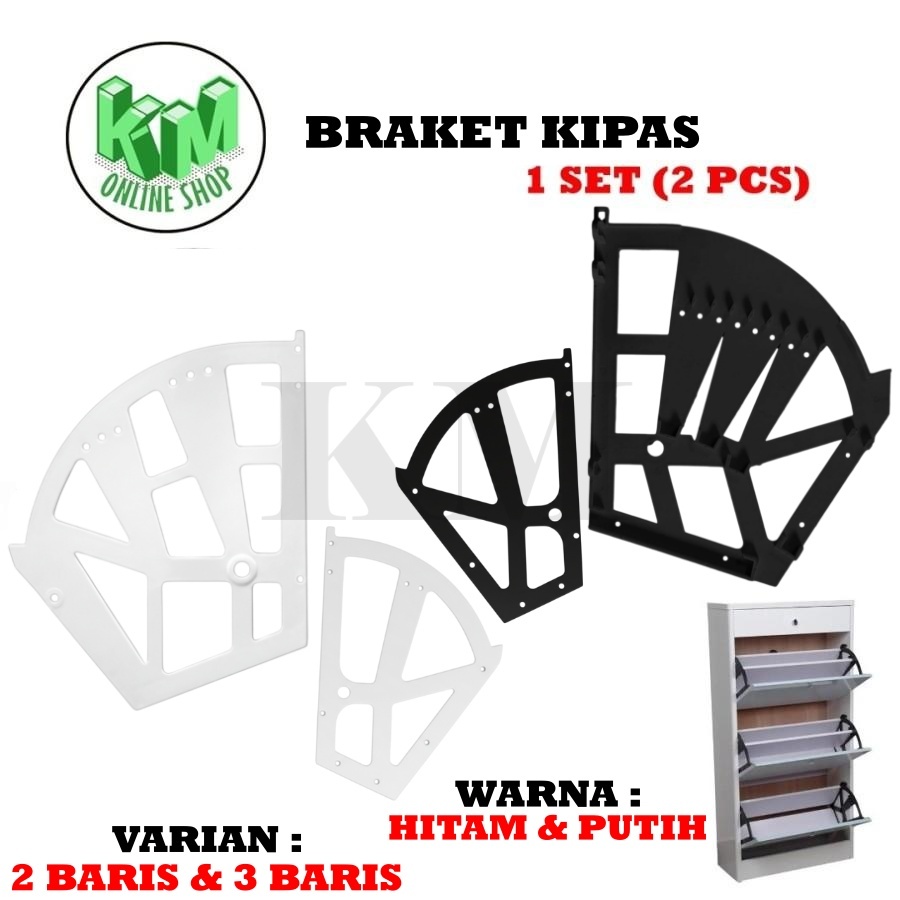 Bracket Fitting Lipat Rak Sepatu Kipas Braket Rak Sepatu Lipat Rak Sepatu Putar