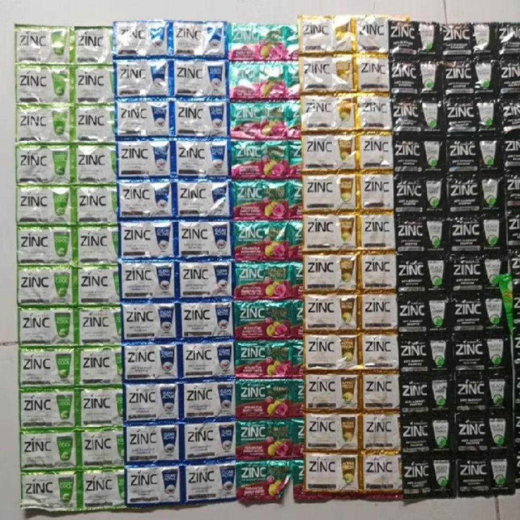 1 Renteng Sampo Zinc, Shampo Zinc, Shampo Anti Ketombe, Zinc Sachet, Zinc Renteng, Zinc Renceng, 12 