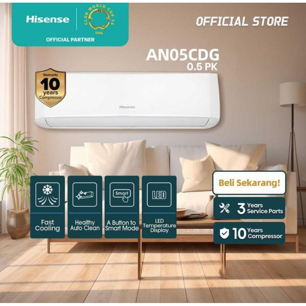 AC HISENSE 1/2PK AN05CDG AC HISENSE 1/2PK 5CDG AC HISENSE 1/2 PK AN05CDG