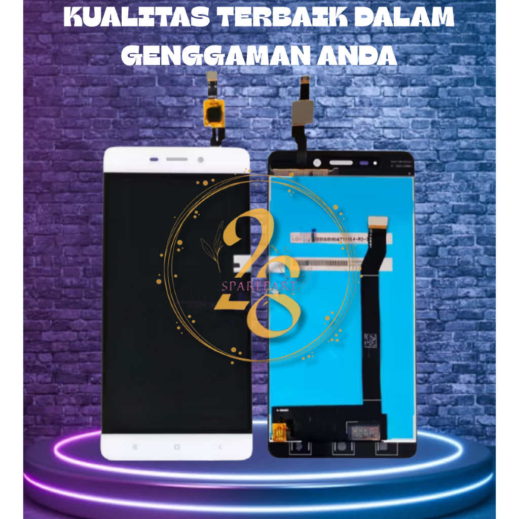 LCD FULLSET REDMI 4/ REDMI 4 PRADA COMPLETE ORIGINAL