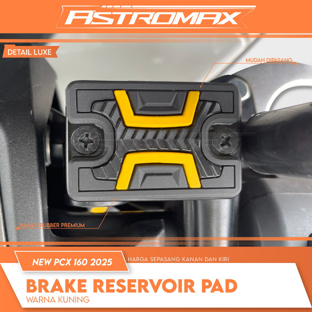 Brake Reservoir pad Cover Pcx 150 Pcx 160 2025 Rubber Karet Kanan Kiri