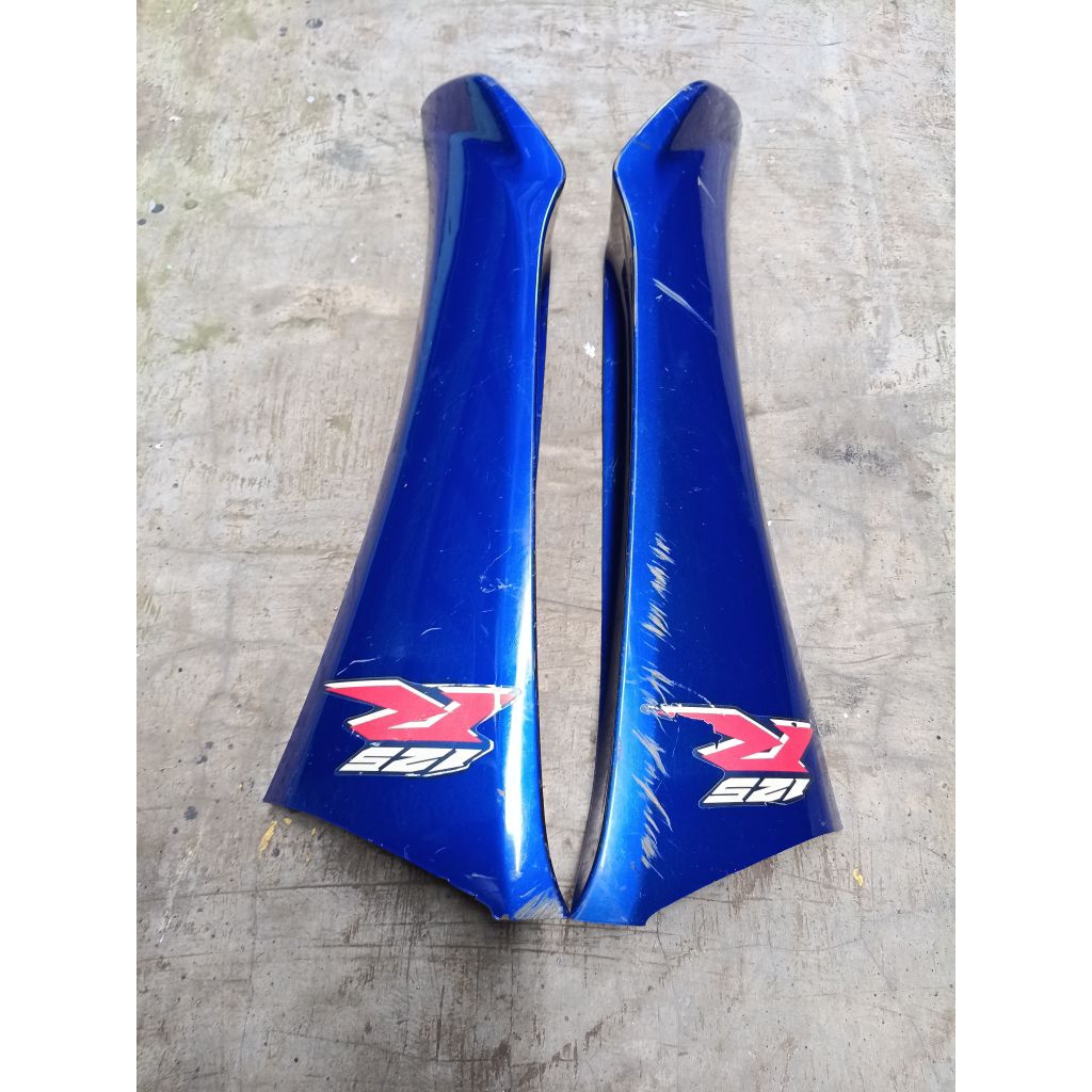Cover sayap luar Honda supra x 125 lama biru original 2nd lepasan motor