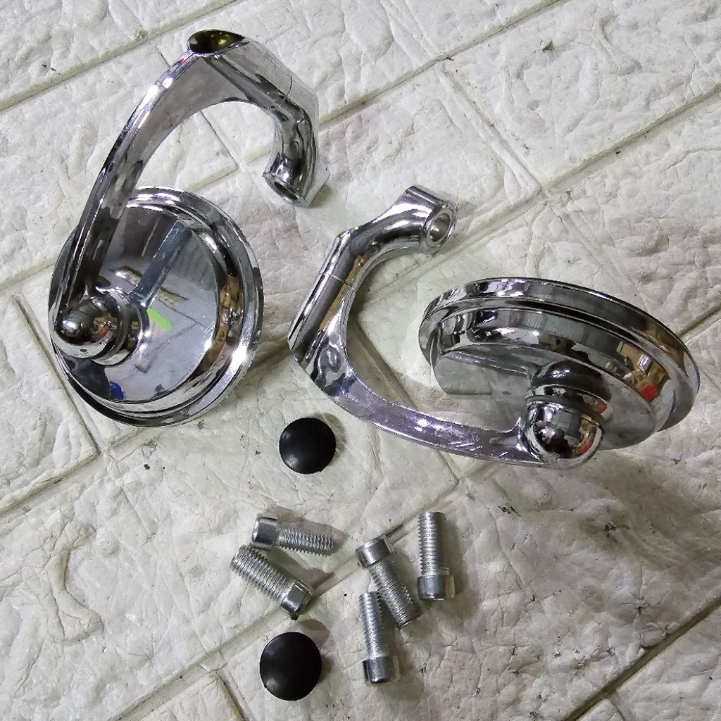 spion bulat spion variasi jadul sepion crom kaca spion variasi clasic