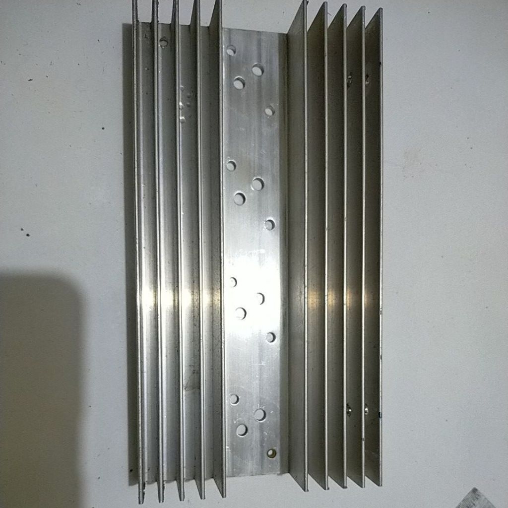 Aluminium pendingin transistor jengkol..second.