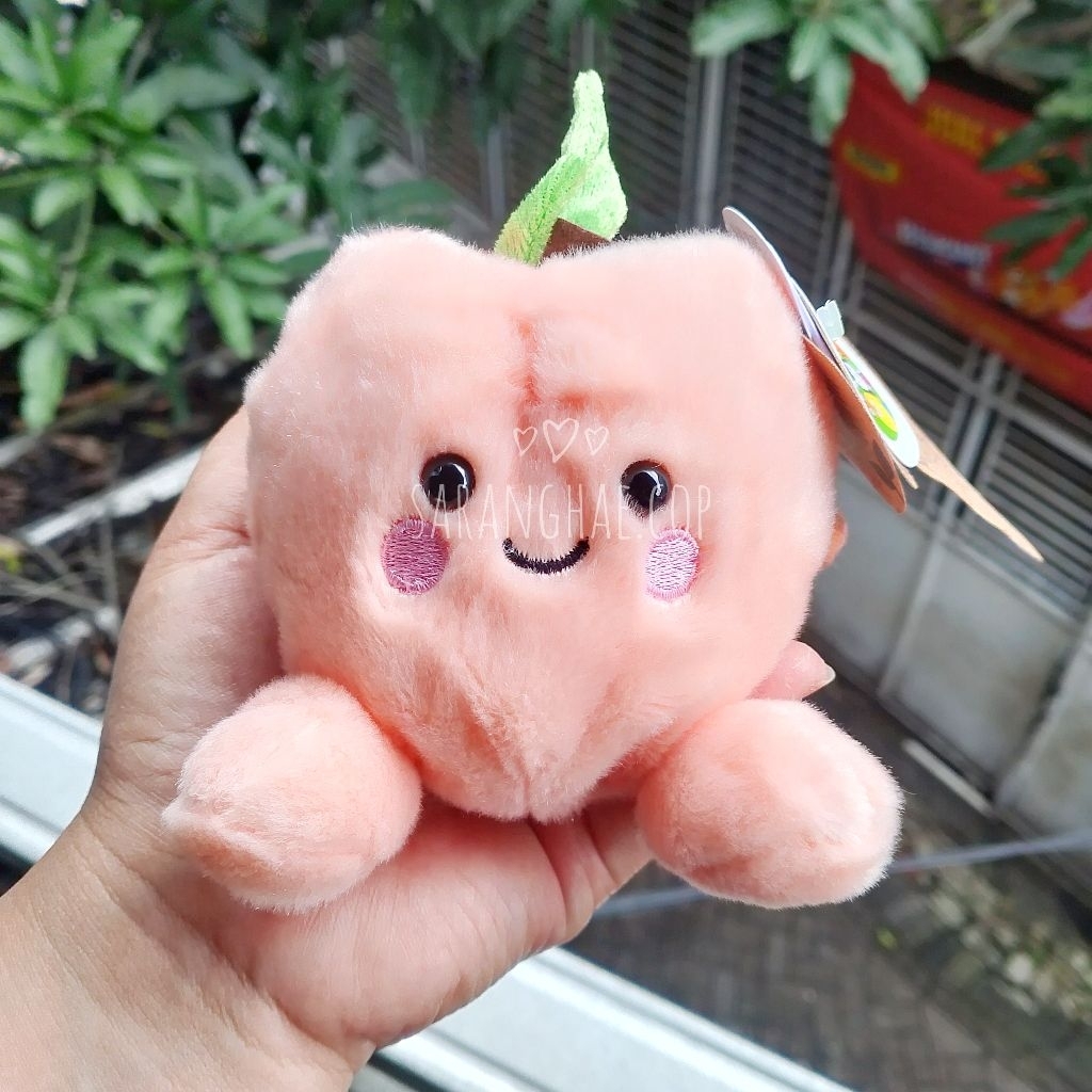 Boneka Palm Pals Mellow Peach PalmPals Buah Peach Pir Original