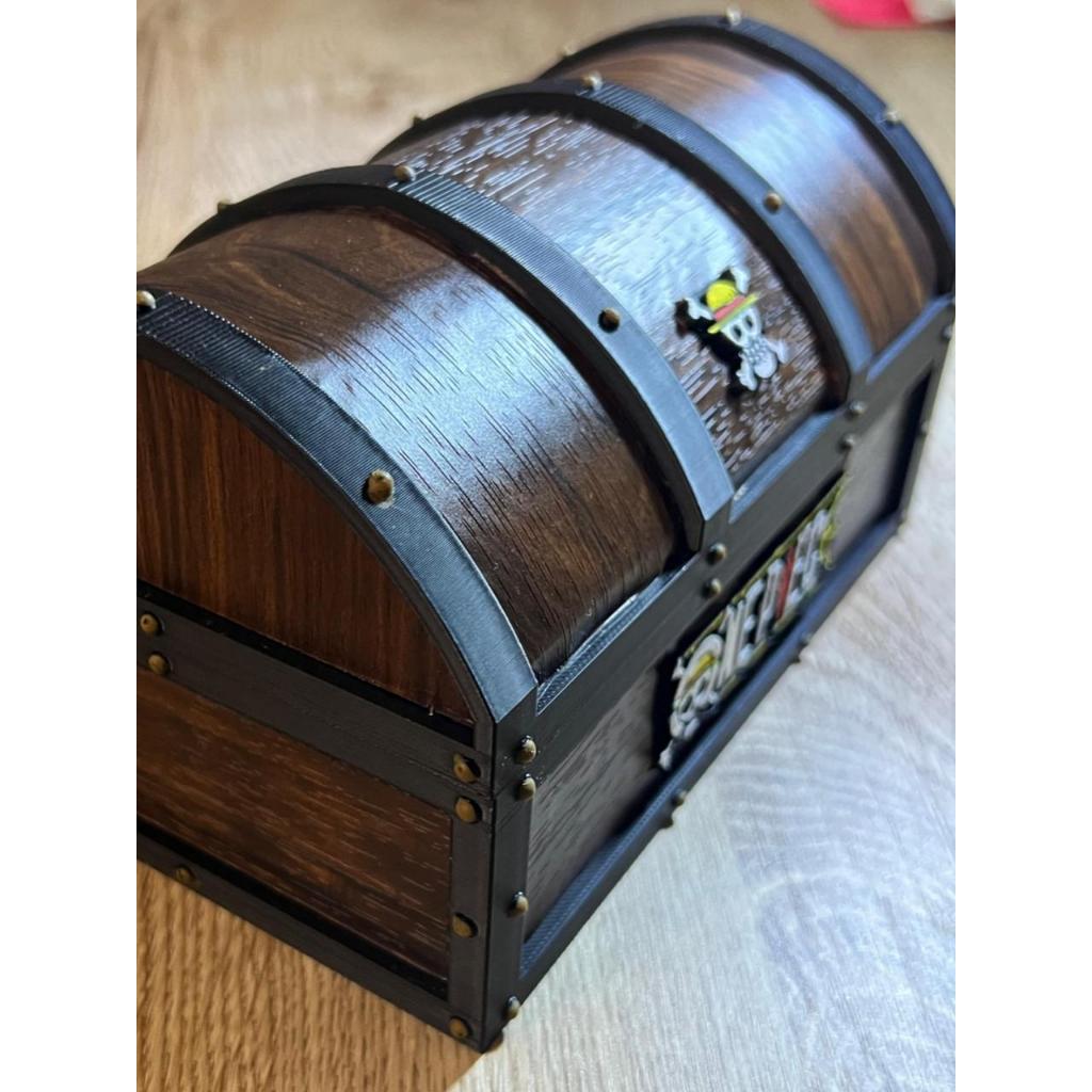 One Piece Treasure Chest Pajangan Kotak penyimpanan, Peti Harta Karun, Box TOG deck Box Tempat Kolek