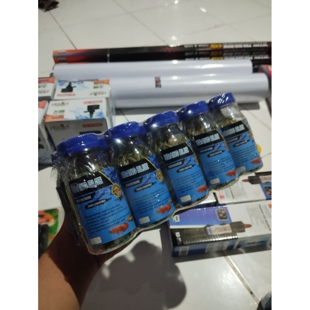 Udang kering pakan ikan chana