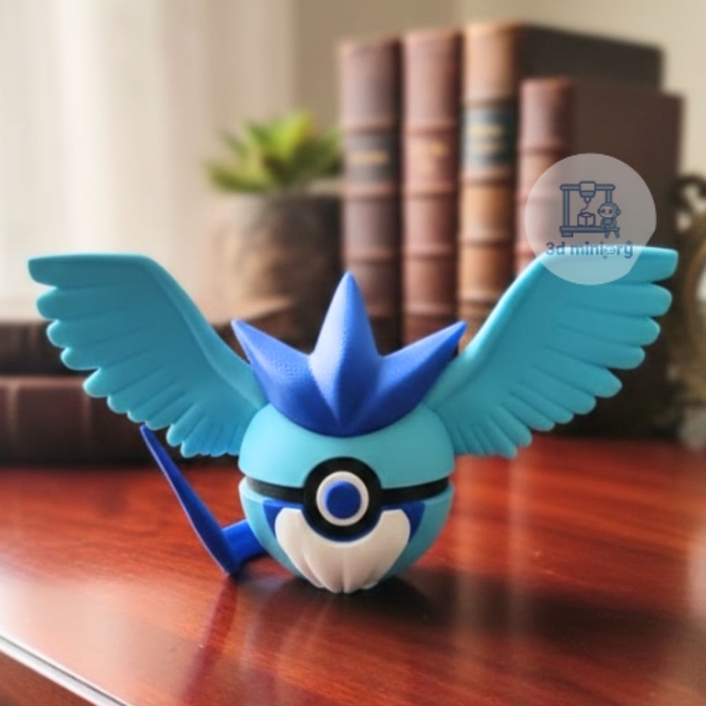 Mainan Pokeball Moltres Articuno Zapdos Custom Figure Pokemon Pajangan Koleksi Hadiah Unik