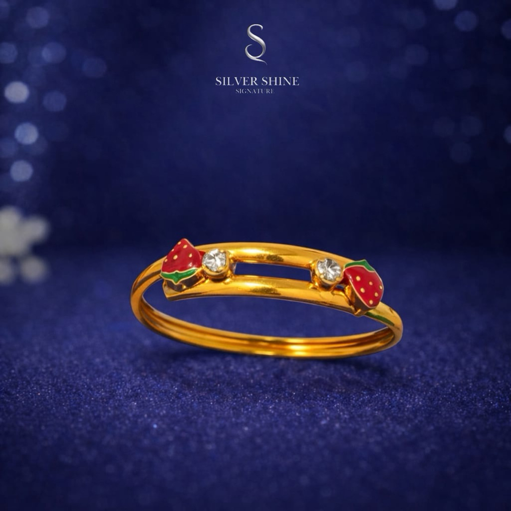 SILVER SHINE SIGNATURE Strawberry Eclat Bracelet for Kids - Gelang Perak S925 Anak Motif Stroberi da