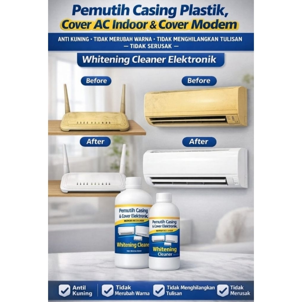 Pemutih Plastik Elektronik – Casing Modem AC