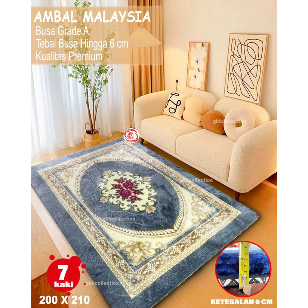 AMBAL MALAYSIA PREMIUM - GRADE A 200 X 210 (7 KAKI ) TEBAL 6 CM / GKHCOLLECTION