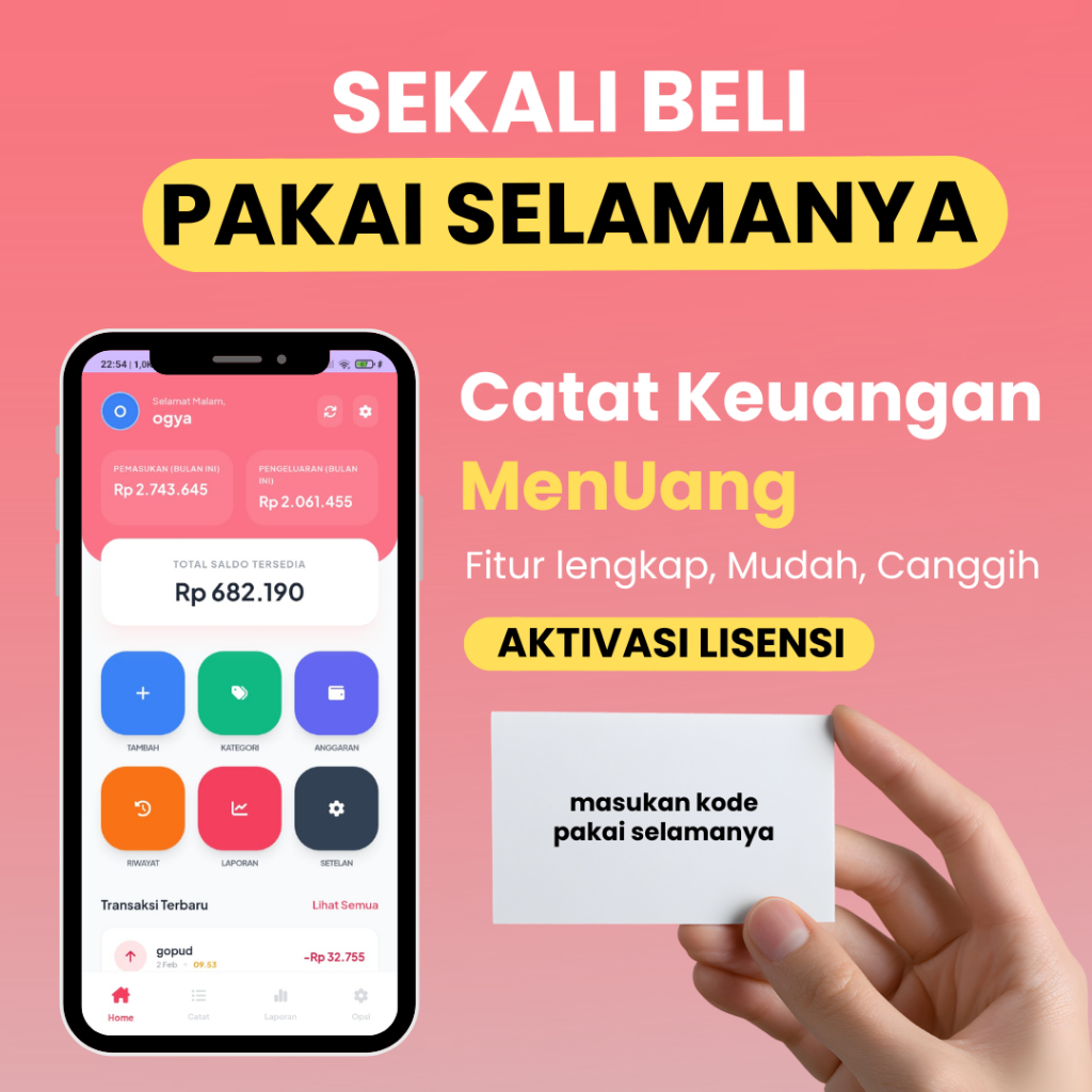 Aplikasi Catatan Keuangan Harian - MENUANG ANDROID