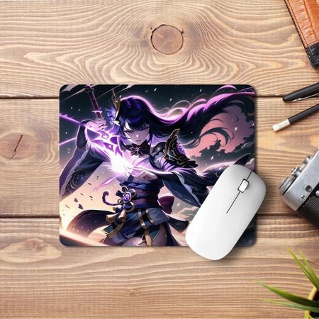 Mousepad Anime Raiden Shogun Genshin Impact HD Premium Anti Slip