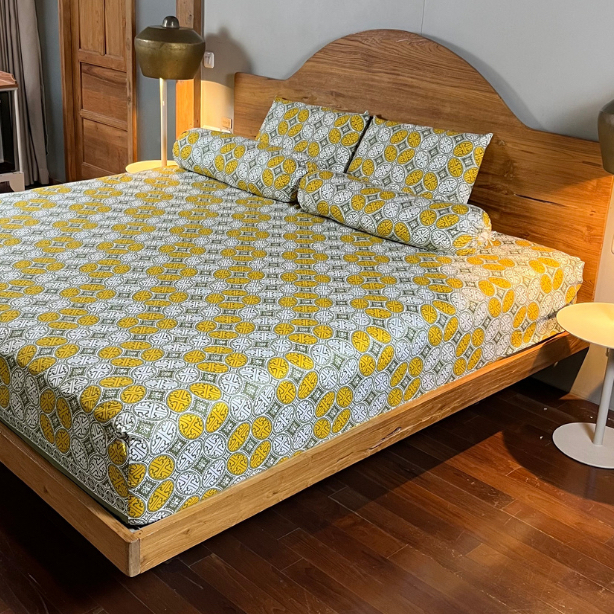 Sprei Batik Set Tinggi 30 Katun Adem Halus