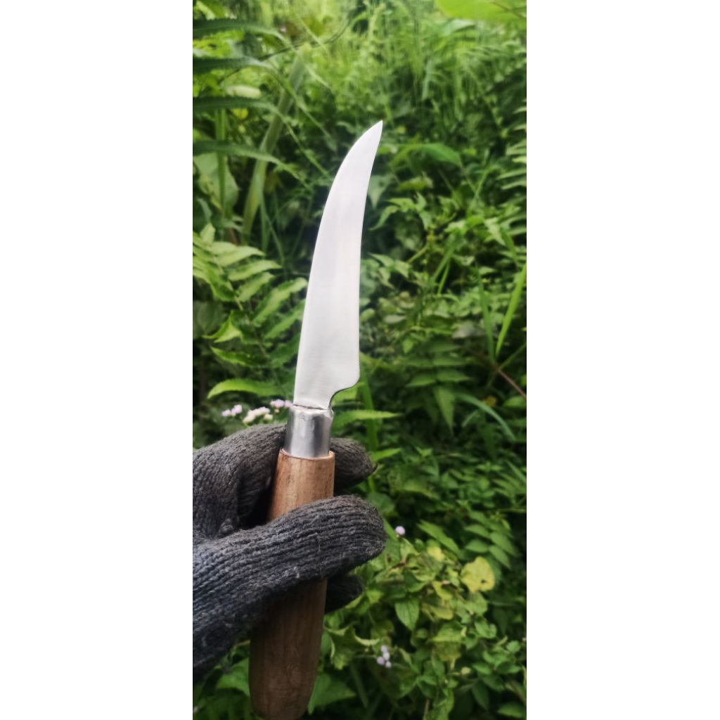 pisau tanaman baja okulasi grafing bonsai dengan mata baja tajam dan gagang kayu ergonomis