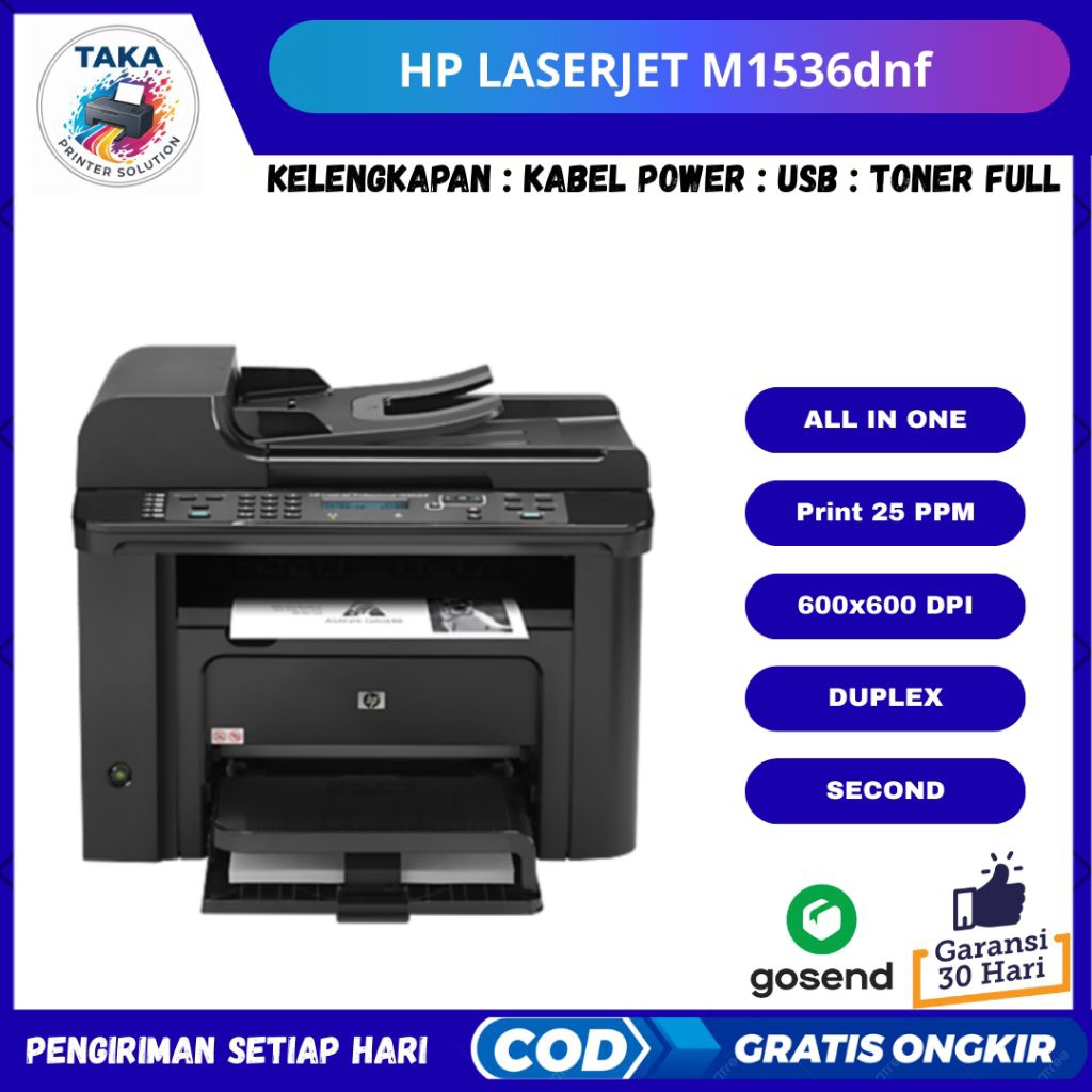 Printer fotocopy HP LaserJet Pro M1536dnf M 1536