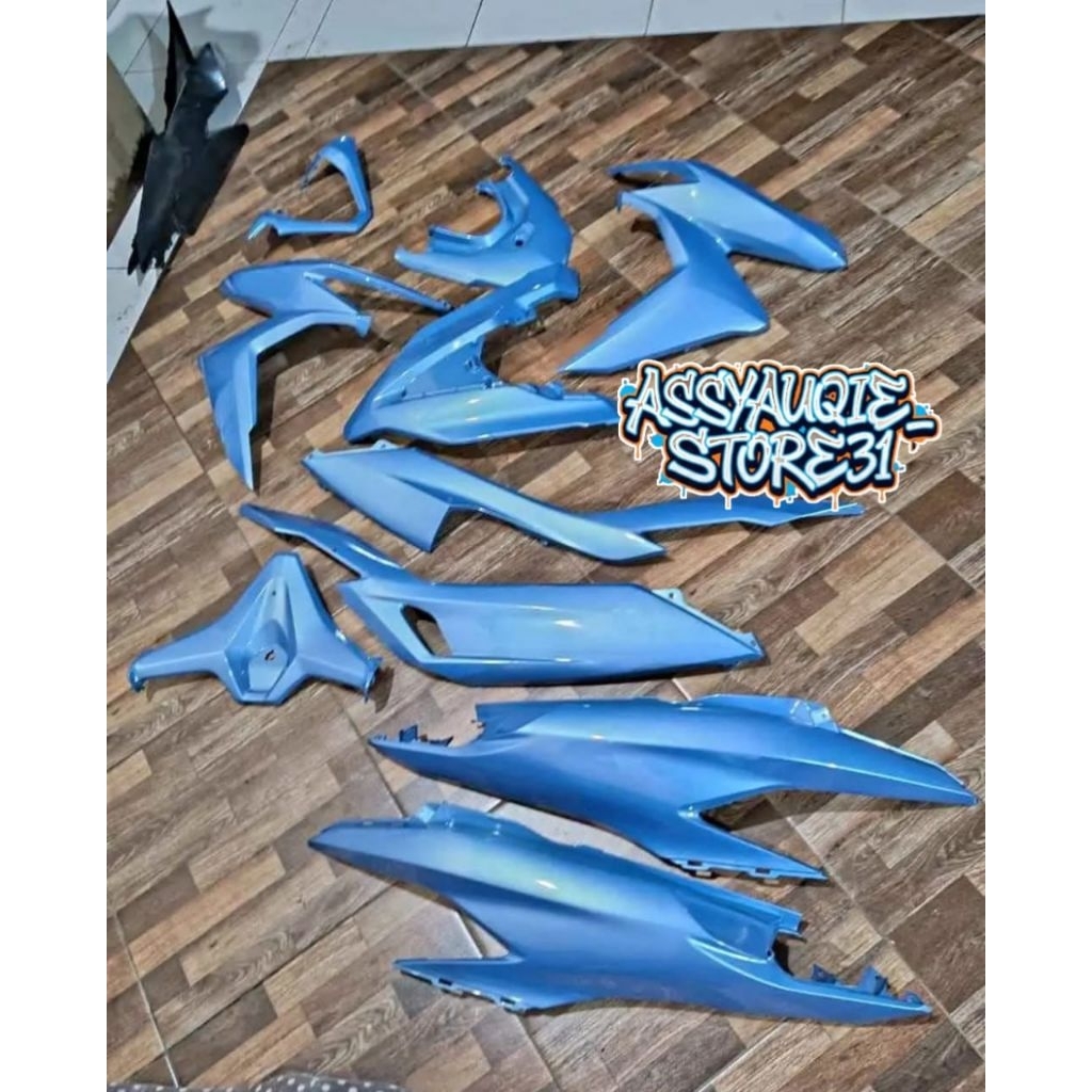 Full Set Body Halus Honda Vario 125 New GEN 1 Custom Warna Biru Relaxa