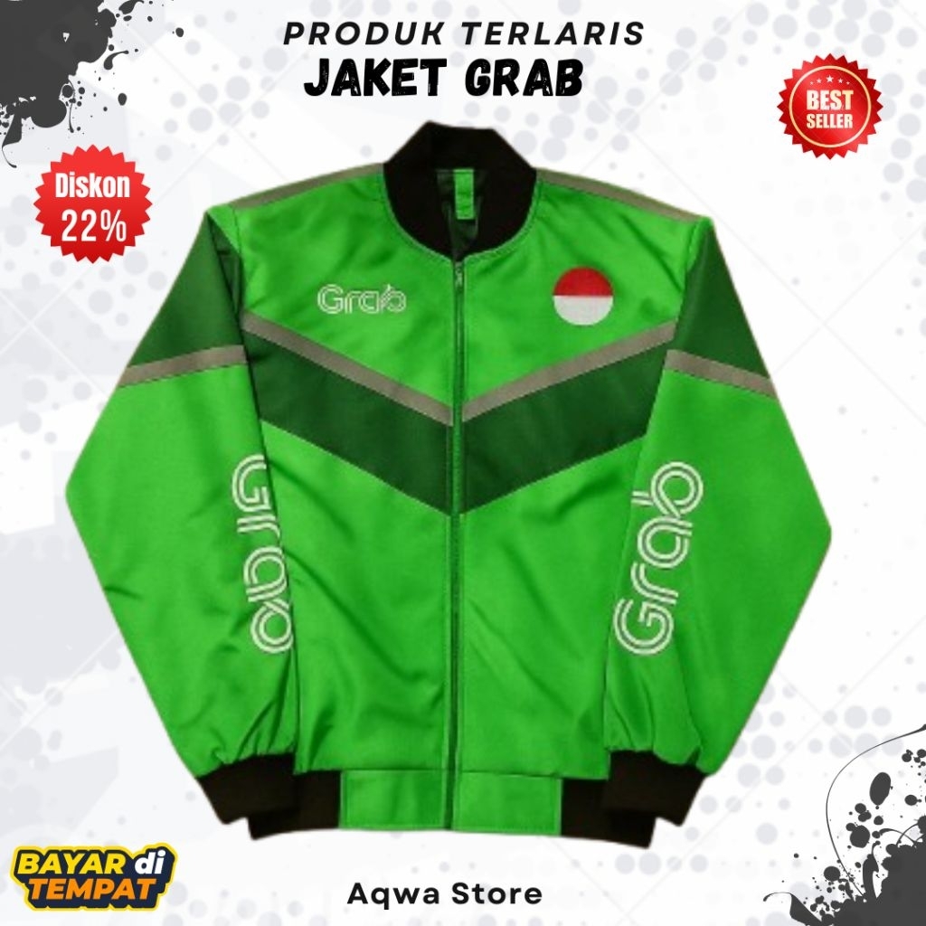 Jaket Driver Bomber GRB Murah Keren Pria Wanita - Jaket Driver GRB Tahan Air Adem - Bisa COD