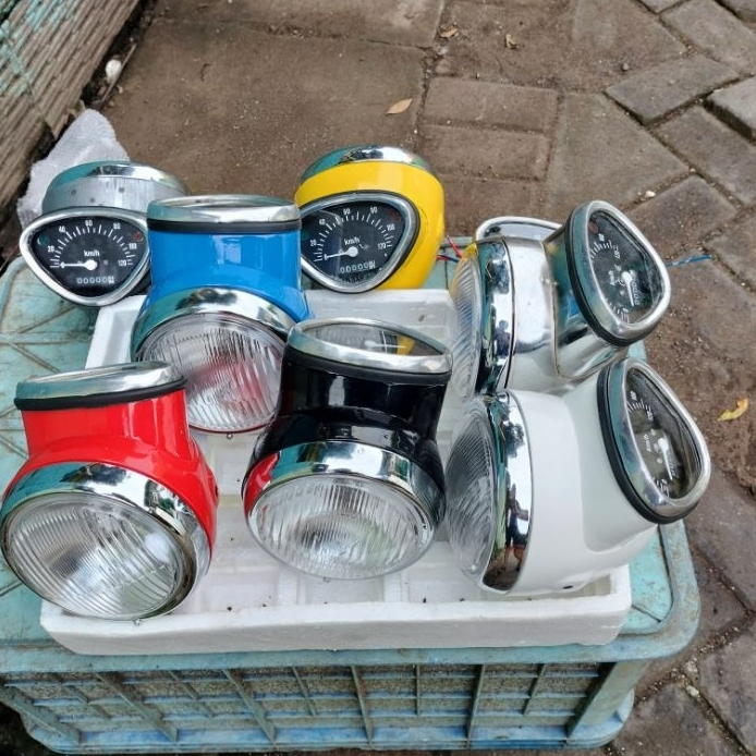 Batok lampu honda s90 /69 detail ori/Press besi