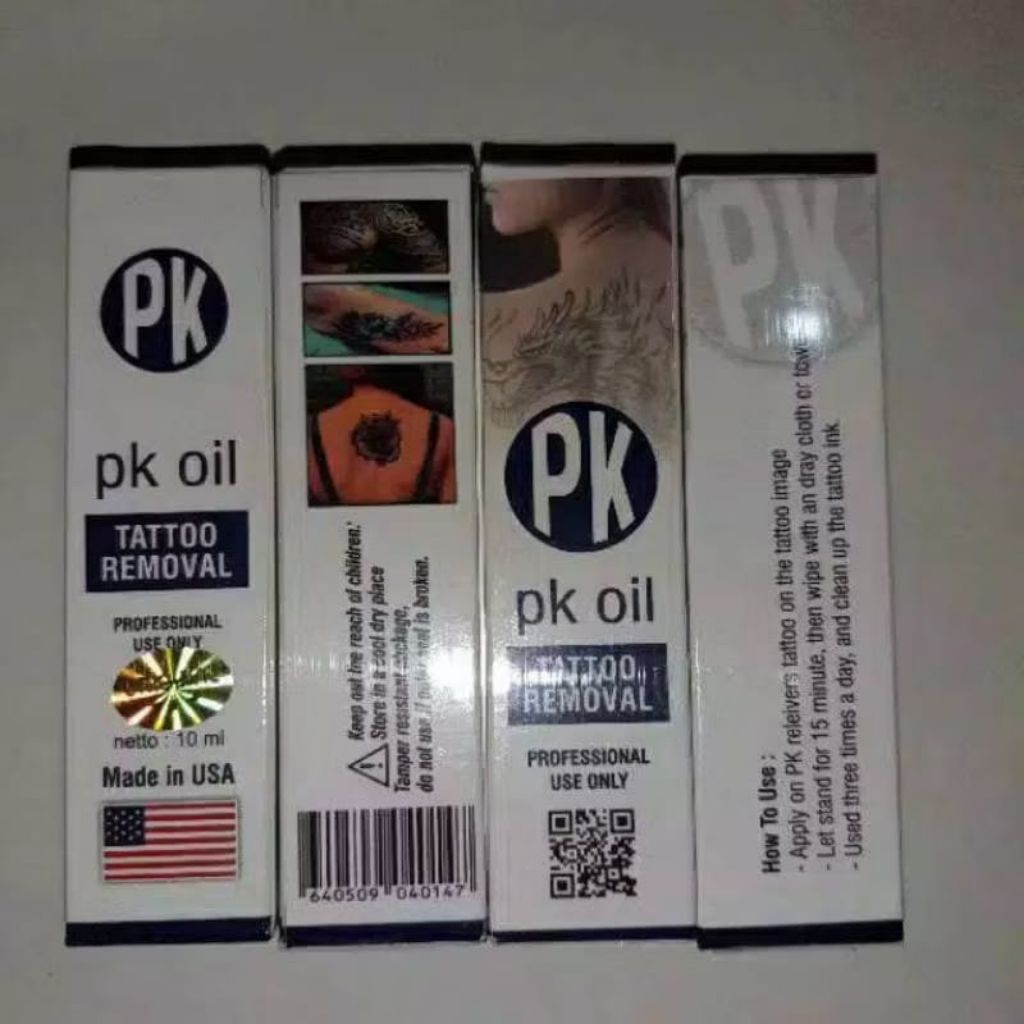 Obat Penghilang Tato dan Sulam Alis PK Oil - Cepat, Aman, Praktis