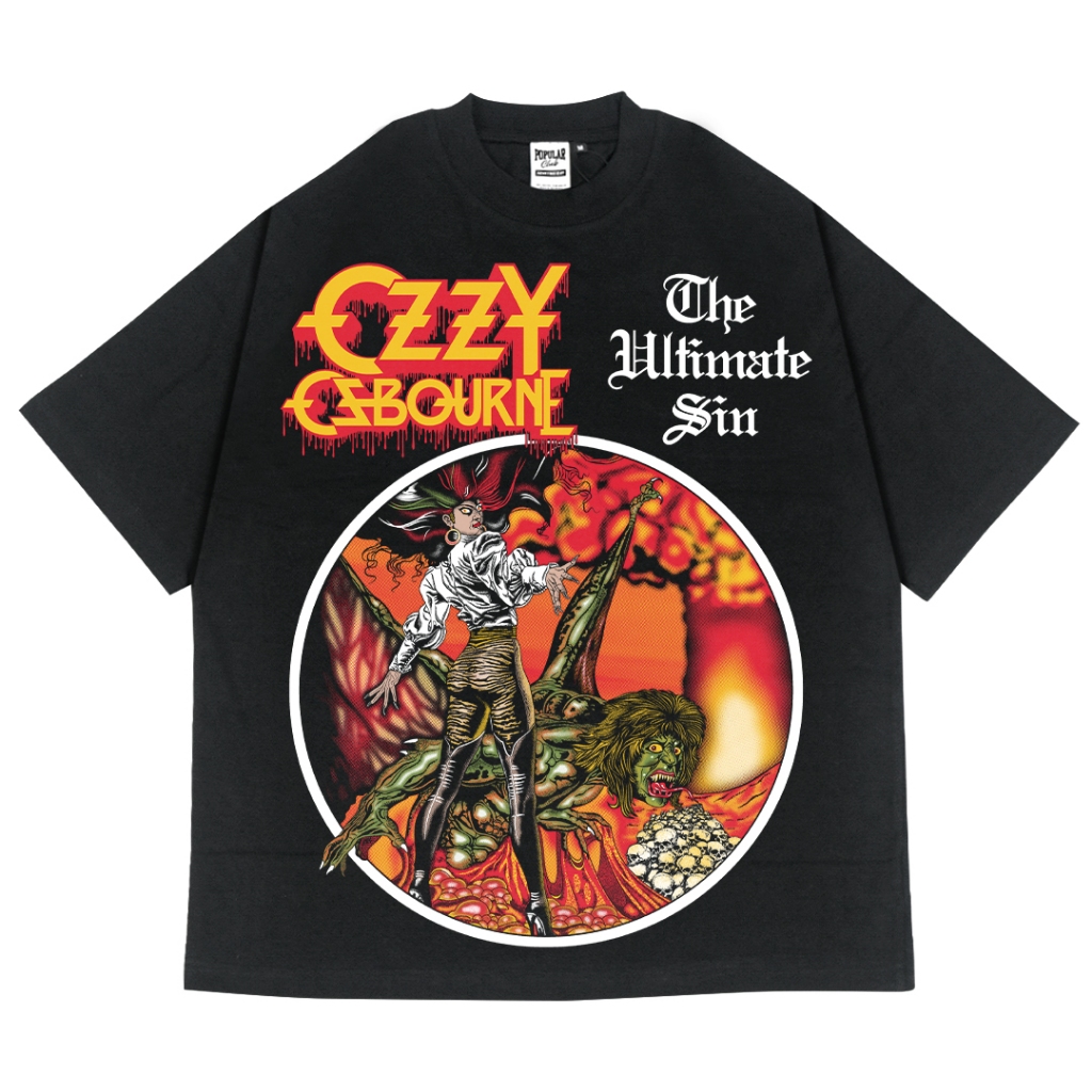 Ozzy Osbourne Oversized Vintage T-Shirt – Black