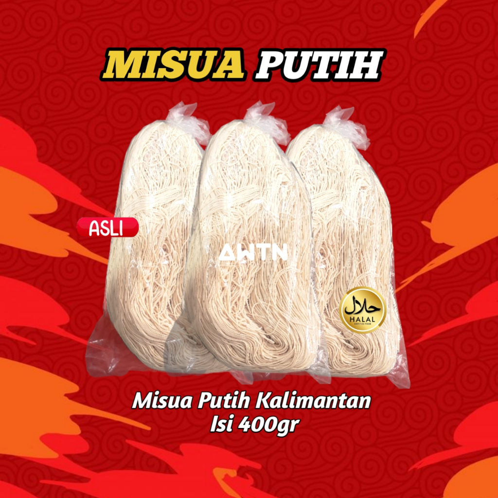 MISUA Kalimantan / misoa Kalimantan / mie putih Kalimantan /misua putih /misua ulang tahun /mie panj
