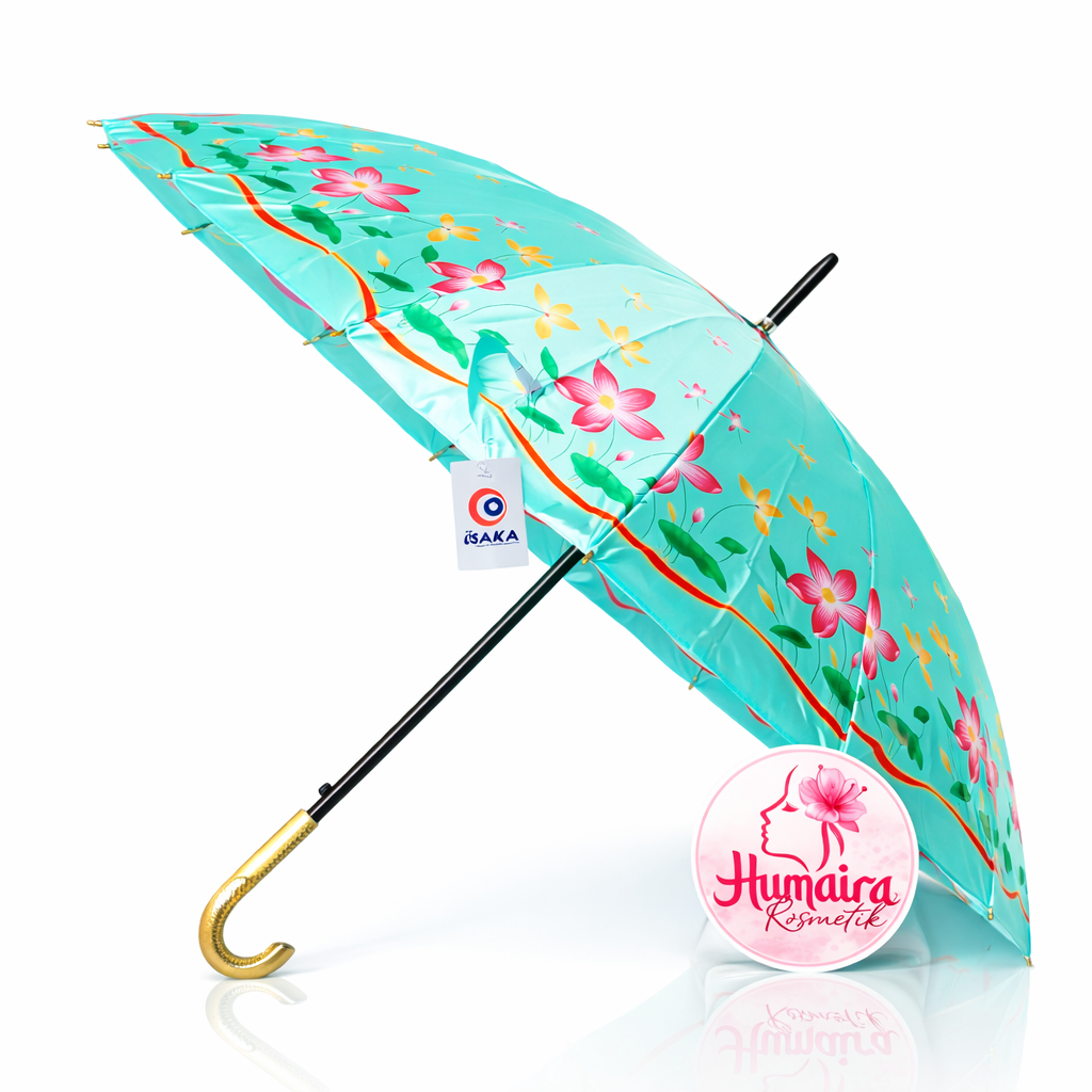 Payung Satin Dewasa 16 Jari Motif Random