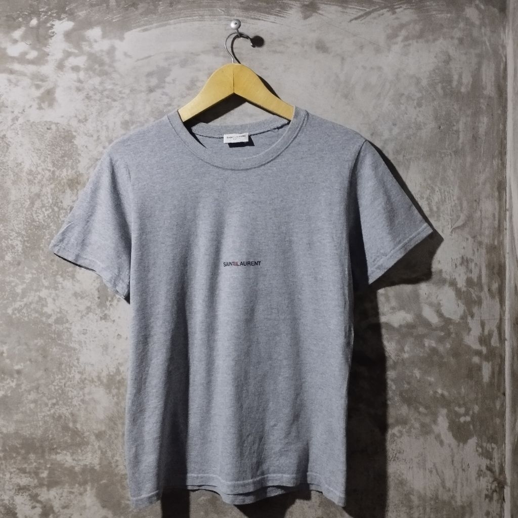 T-shirt/Kaos  Saint Laurent Center Logo