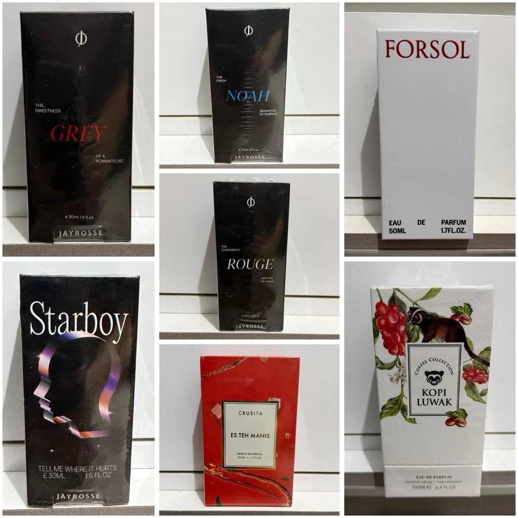 parfum jayrosse, crusita, forsol, kopi luwak
