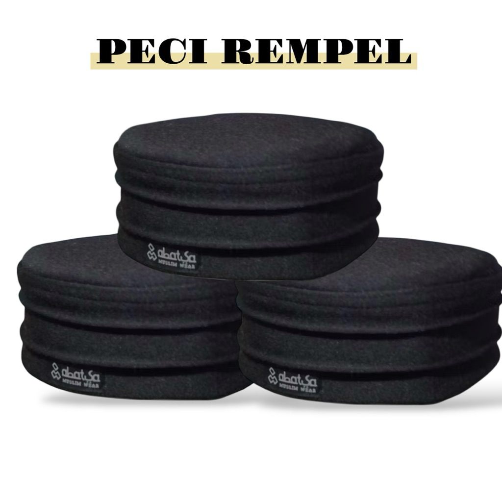 Peci Rempel Premium Songkok Lipat Kain Dewasa