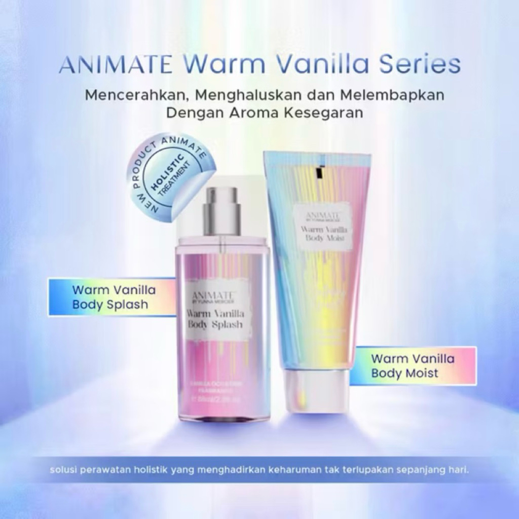 Animate Warm Vanilla Series 2in1 | Body Moist & Body Splash