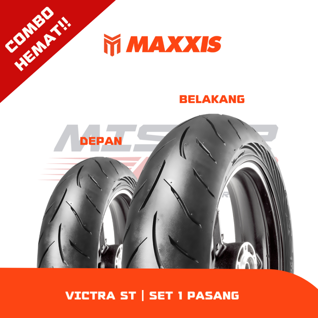 [COMBO HEMAT] Paket Ban Motor Maxxis Victra ST Tubeless NMAX - Set Depan Belakang (2 Ban)