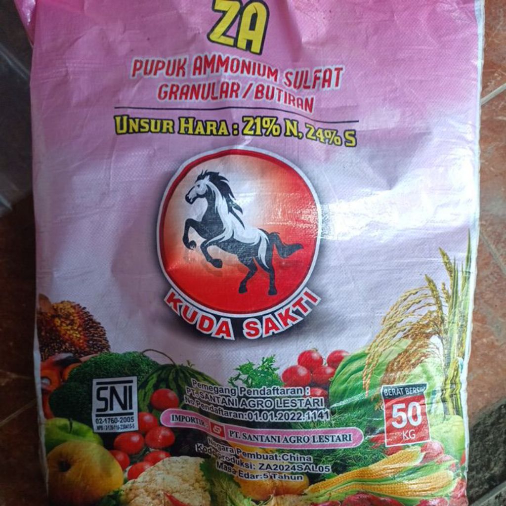 Pupuk ZA Ammonium sulfat Granular/bbutiran,isi 5kl