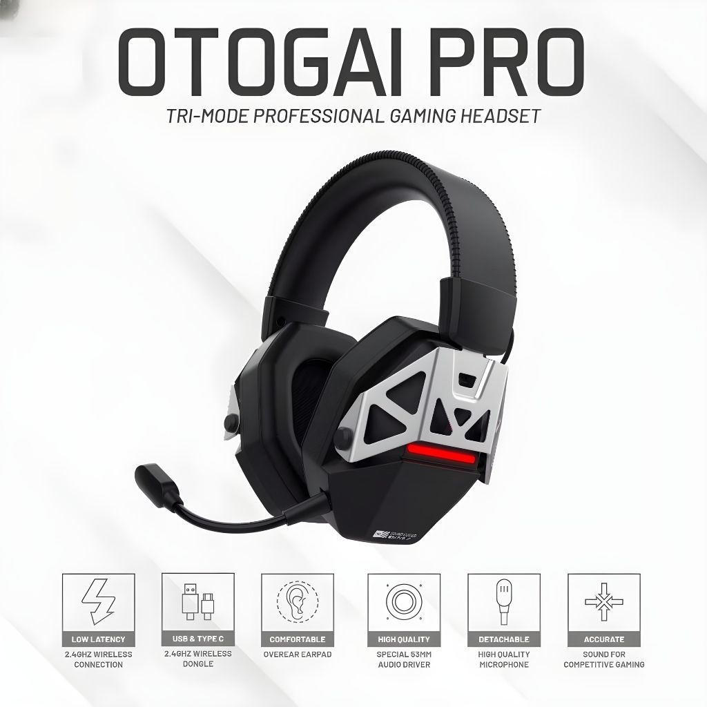 dbE otogai pro tri mode professional headphones gaming