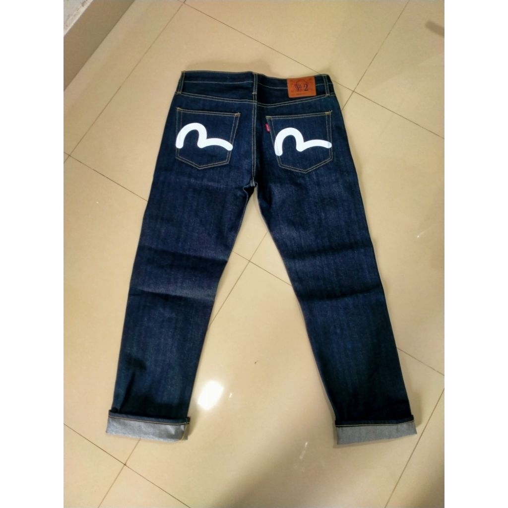 celanapanjangjeans/evisu selvedge jeans 16oz/premiumbiglogo