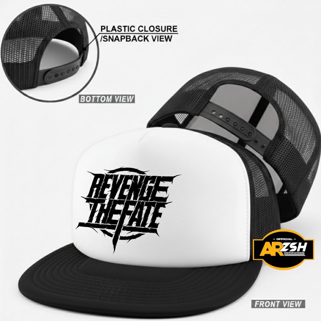 Topi Snapback Trucker Revenge The Fate / Topi Snapback Jaring Distro Premium / Snapback Caps Fashion