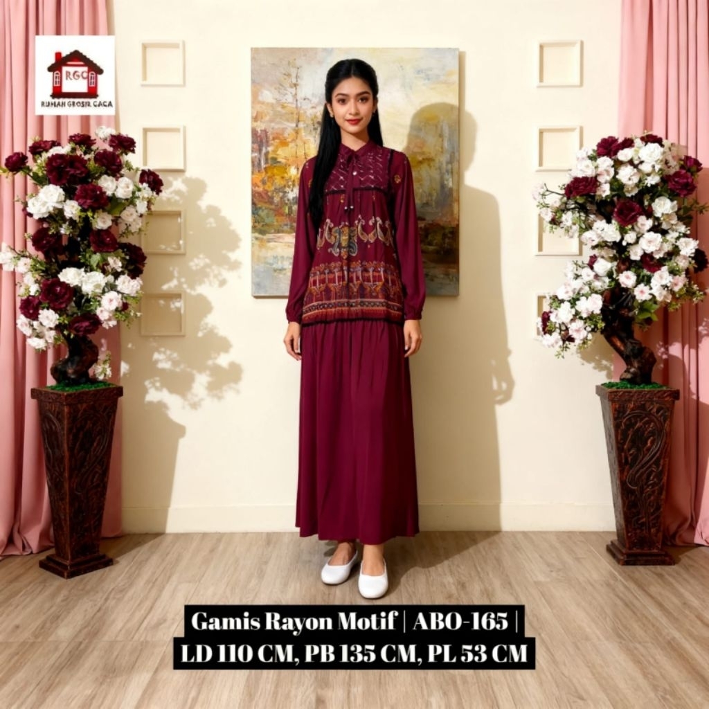 GAMIS RAYON SEMI BRUKAT/GAMIS CEWEK DWS